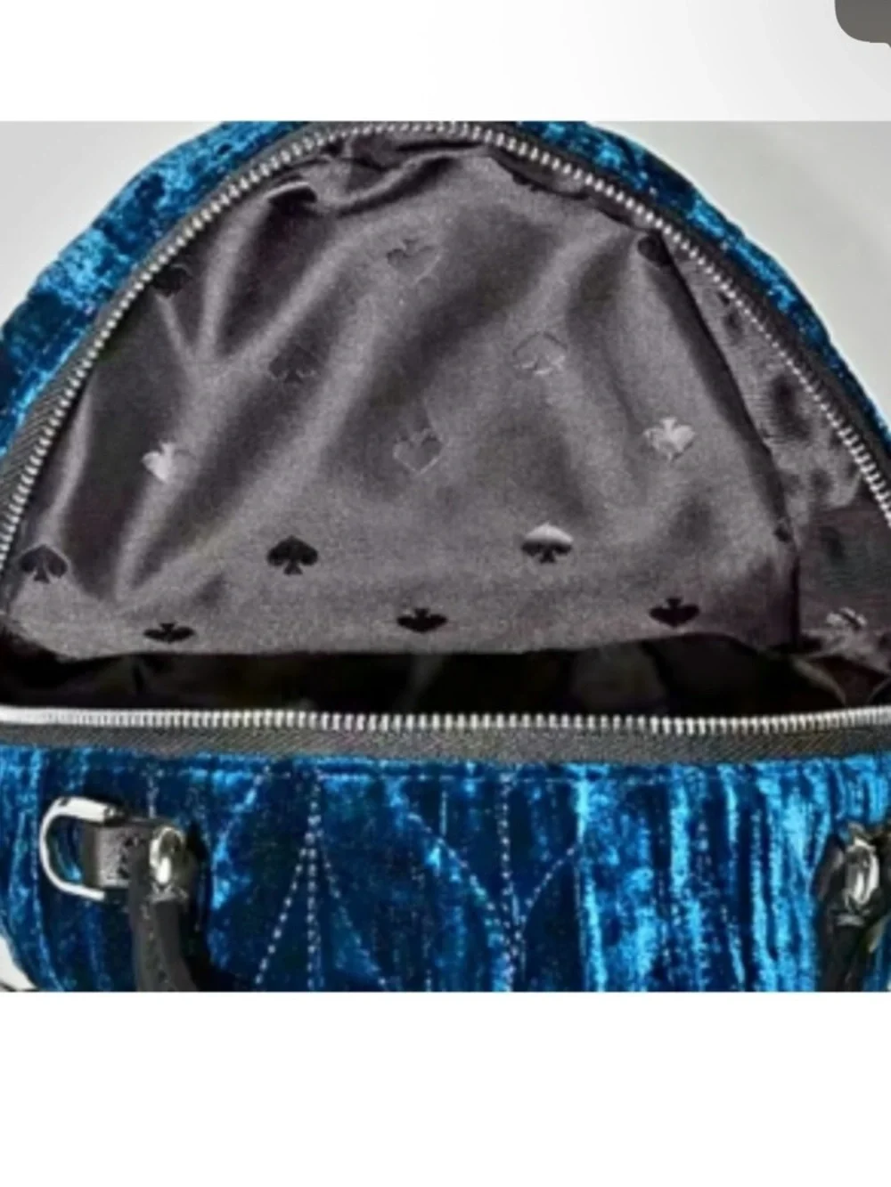 Kate Spade New York Briar Lane quilted crushed velvet mini convertible backpack